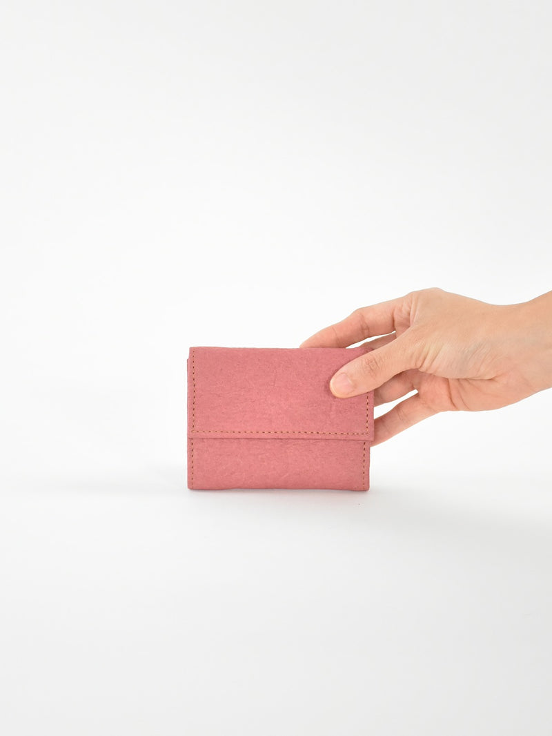 Piñatex Small Wallet, Old Rose